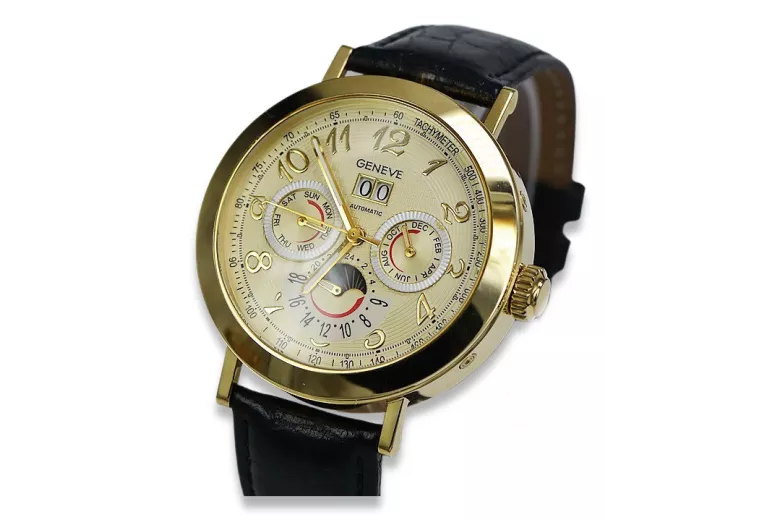 Montre Homme en Or Jaune 14 carats mw064y