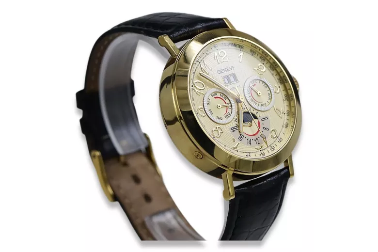 Reloj de hombre de oro amarillo de 14 quilates mw064y