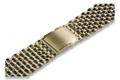 14K Yellow Gold Adjustable Watch Bracelet mbw008y