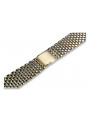 Bracelet montre en or jaune 14 carats (réglable) mbw008y