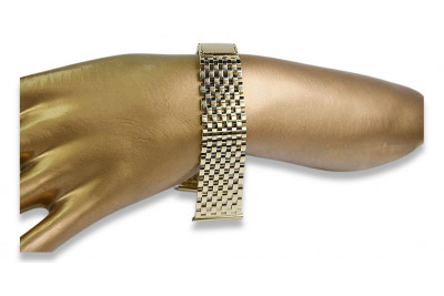 Bracelet montre en or jaune 14 carats (réglable) mbw008y
