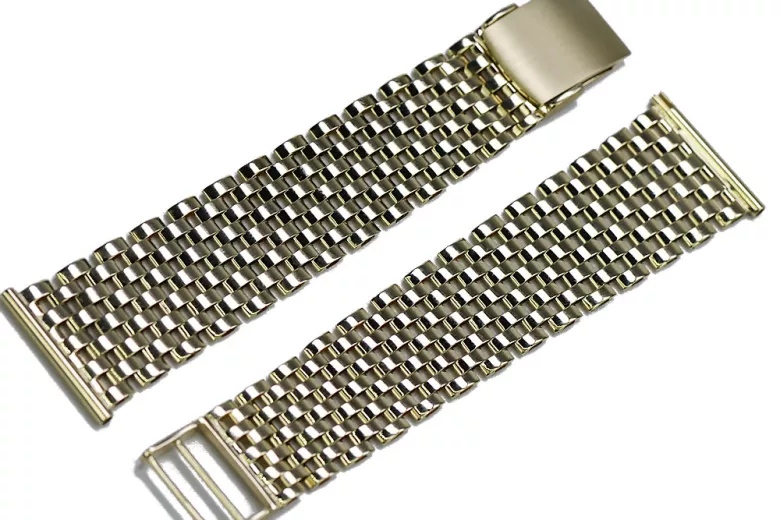 14K Yellow Gold Adjustable Watch Bracelet mbw008y