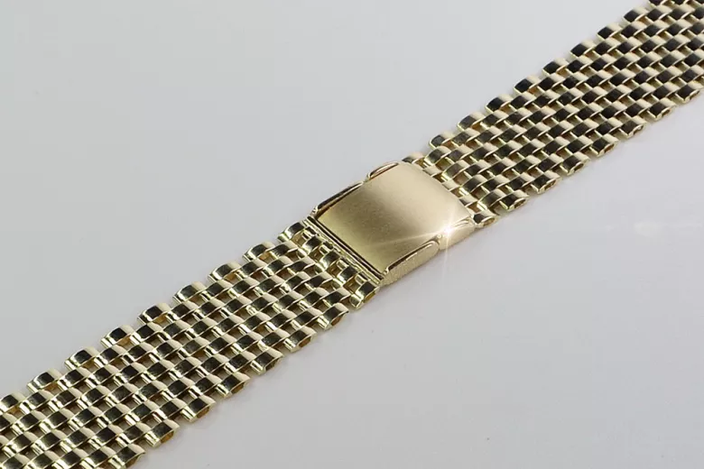 14k złoty zegarek-bransoletka z regulacją długości mbw008y