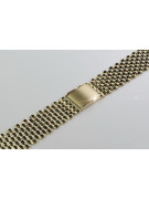 14K Yellow Gold Adjustable Watch Bracelet mbw008y