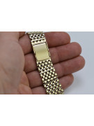 Bracelet montre en or jaune 14 carats (réglable) mbw008y