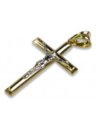 Cruz ★ Católica de Oro russiangold.com ★ Oro 585 333 Precio bajo