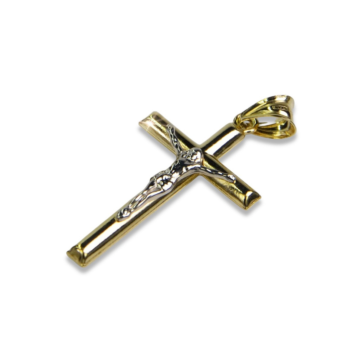 Cruz ★ Católica de Oro russiangold.com ★ Oro 585 333 Precio bajo