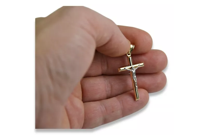 Gold Catholic Cross ★ russiangold.com ★ Gold 585 333 Low price