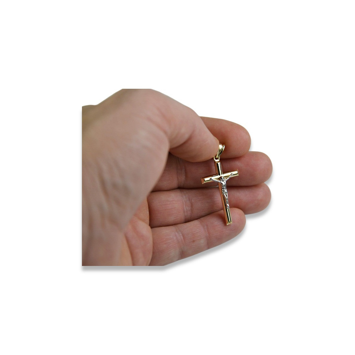 Gold Catholic Cross ★ russiangold.com ★ Gold 585 333 Low price