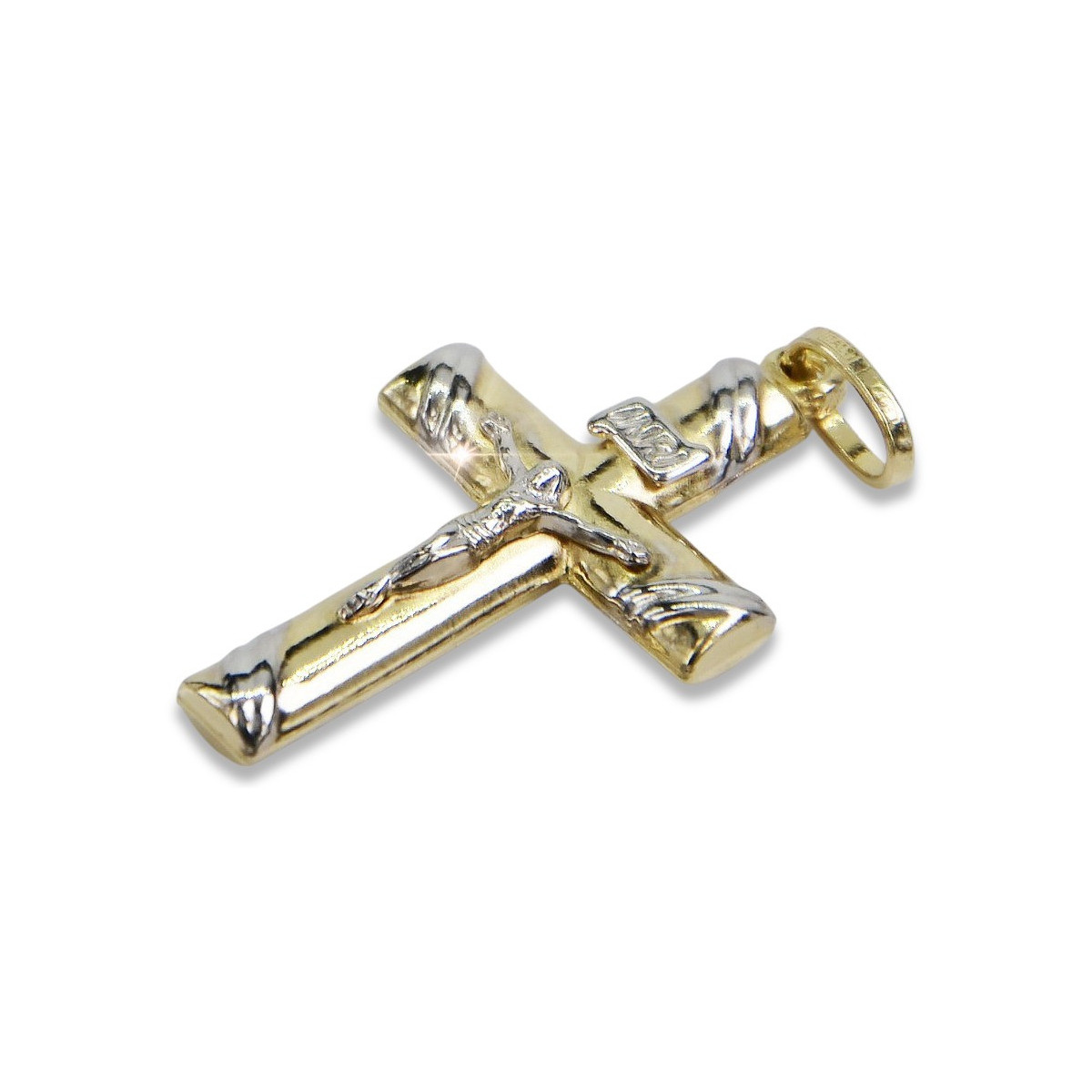 Golden Catholic Cross ★ russiangold.com ★ Gold 585 333 Low price