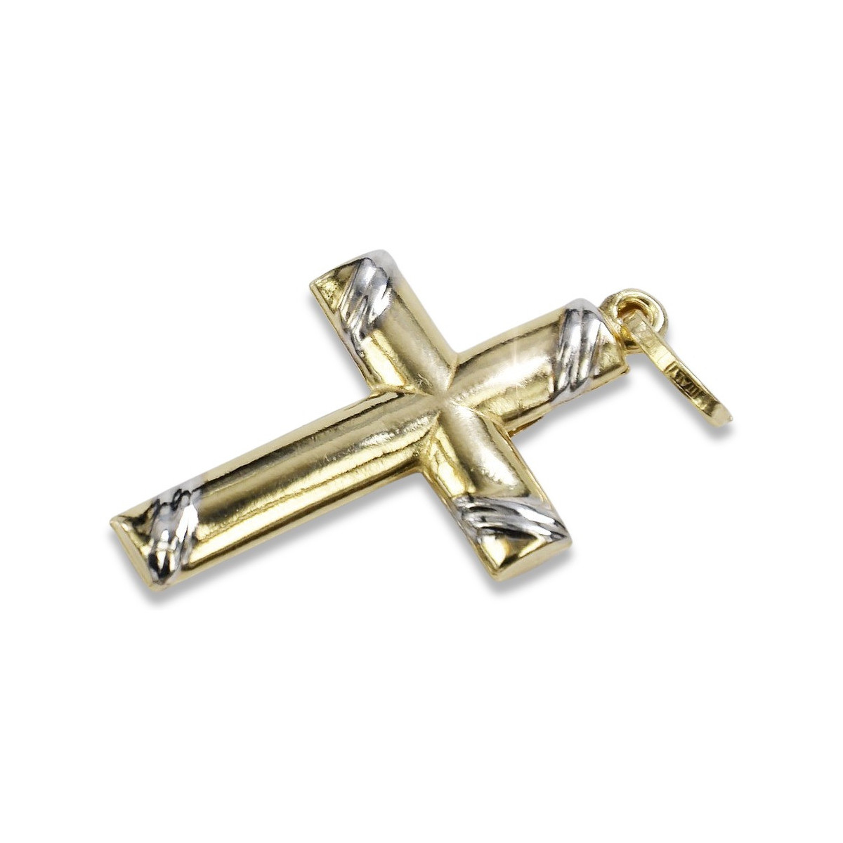 Cruz ★ Católica de Oro russiangold.com ★ Oro 585 333 Precio bajo