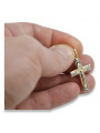 Golden Catholic Cross ★ russiangold.com ★ Gold 585 333 Low price