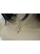 Golden Catholic Cross ★ russiangold.com ★ Gold 585 333 Low price