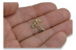 Italian 14K Yellow Gold Catholic Jesus Cross Pendant ctc004y