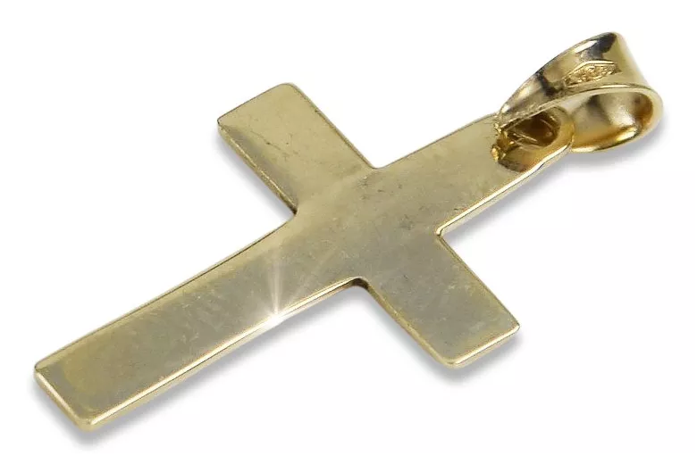 Golden Catholic Cross ★ russiangold.com ★ Gold 585 333 Low price