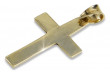 14K Yellow Gold Catholic Cross Pendant with Jesus Crucifix White Gold Cross Necklace ctc006