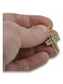 Golden Catholic Cross ★ russiangold.com ★ Gold 585 333 Low price