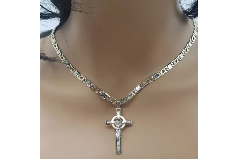 Cruz ★ Católica de Oro russiangold.com ★ Oro 585 333 Precio bajo