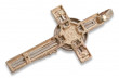 "Elegant 14K Rose Gold Italian Catholic Jesus Cross Pendant" ctc010r ctc010r