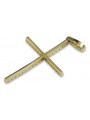 Golden Catholic Cross ★ russiangold.com ★ Gold 585 333 Low price