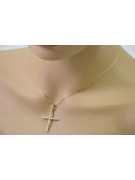 Golden Catholic Cross ★ russiangold.com ★ Gold 585 333 Low price