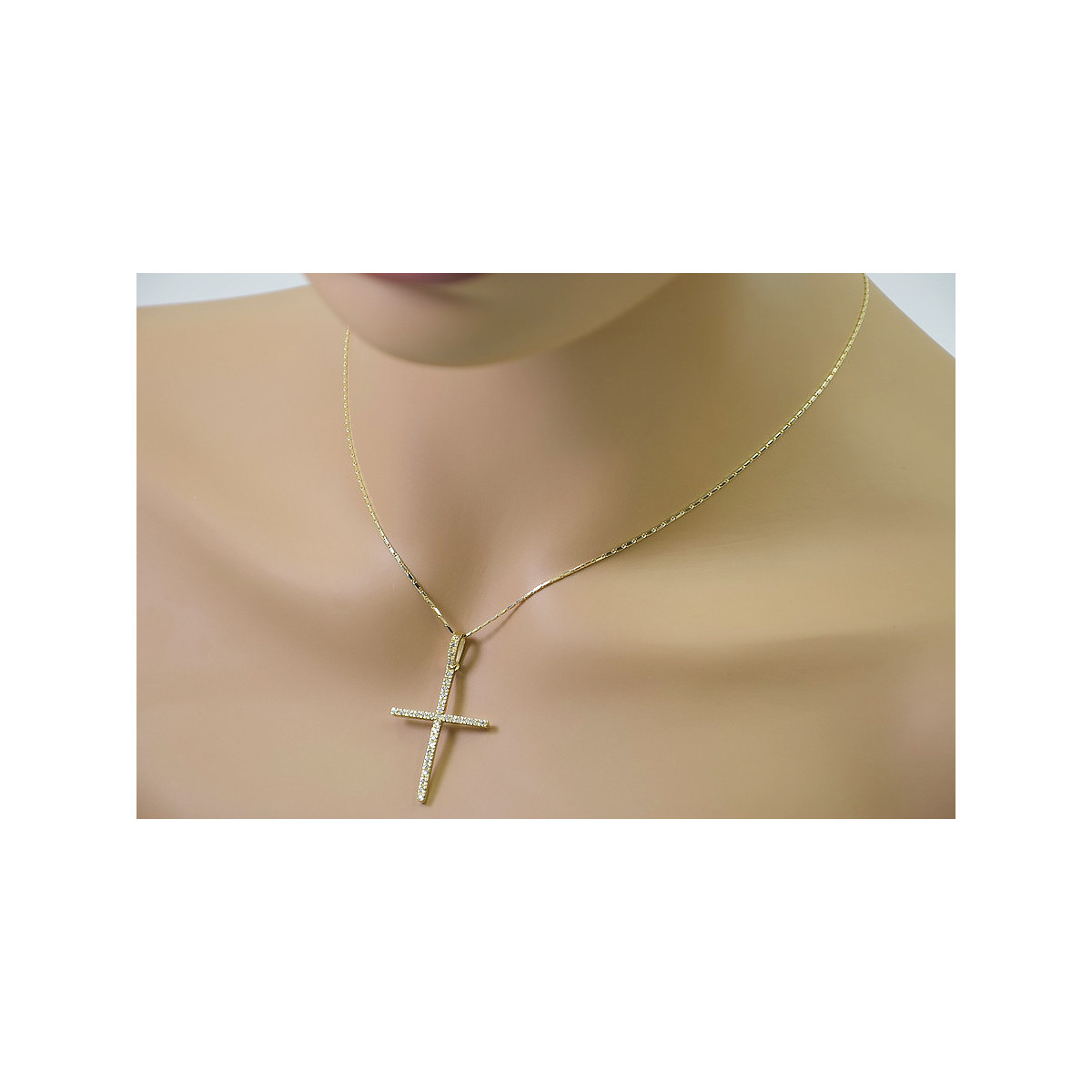 Cruz ★ Católica de Oro russiangold.com ★ Oro 585 333 Precio bajo