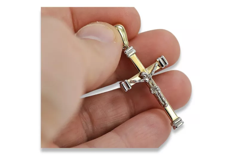 Croix ★ catholique d’or russiangold.com ★ or 585 333 Prix bas