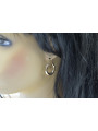 "Original Vintage 14K Rose Gold No Stones Earrings" ven046 ven046