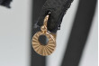 Оригинальные Винтажные Серьги-Кольца из Розового Золота 14k 585 Без Камней ven079 ven079