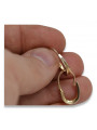 "Classic No Stones Vintage 14K Rose Gold Hoops Earrings" ven095 ven095