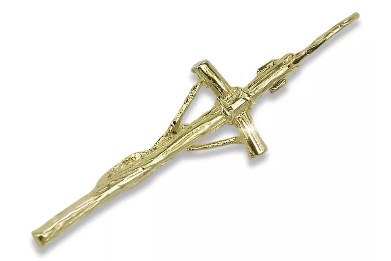 Cruz ★ papal católica de oro russiangold.com ★ oro 585 333 Precio bajo