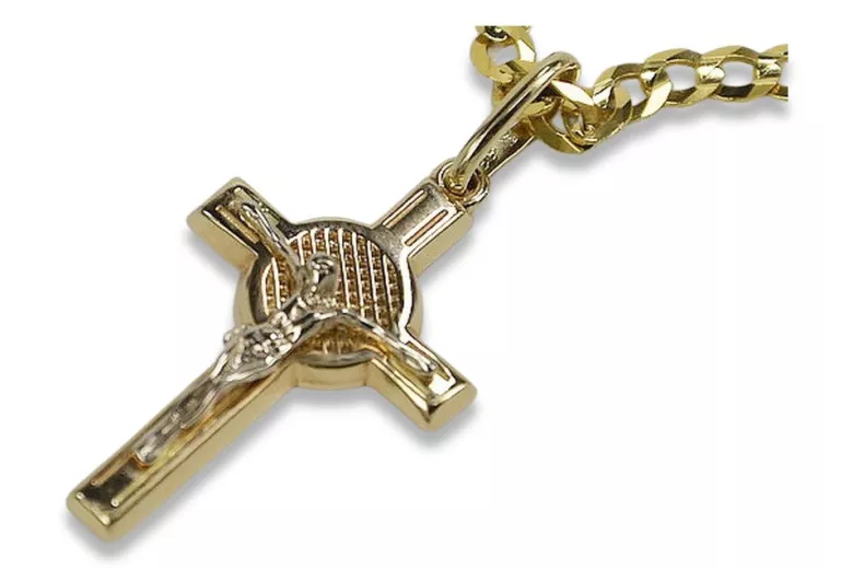 Gold Catholic papal Cross ★ russiangold.com ★ Gold 585 333 Low price