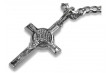 "14K White Gold 585 Catholic Jesus Cross Pendant" ctc021w ctc021w