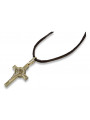 Golden Catholic Cross ★ russiangold.com ★ Gold 585 333 Low price