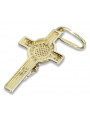 Goldenes katholisches Kreuz ★ russiangold.com ★ Gold 585 333 Niedriger Preis