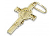 Vintage Italian 14K Yellow Gold Cross Pendant ctc024y