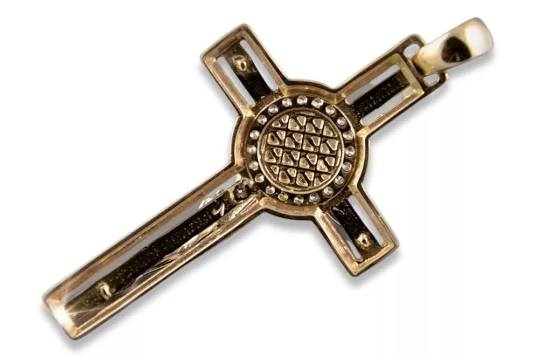 Croix ★ catholique d’or russiangold.com ★ or 585 333 Prix bas