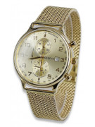 Sunshine Glow 14k 585 Gold Men's Watch Geneve mw005y&mbw014y