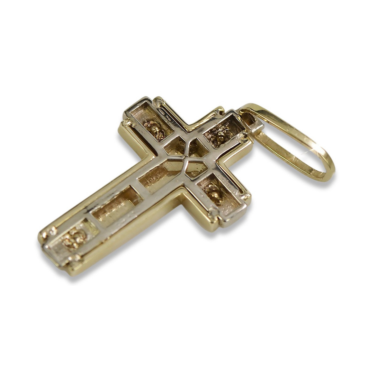 Golden Catholic Cross ★ russiangold.com ★ Gold 585 333 Low price