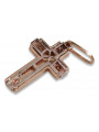 Golden Catholic Cross ★ russiangold.com ★ Gold 585 333 Low price