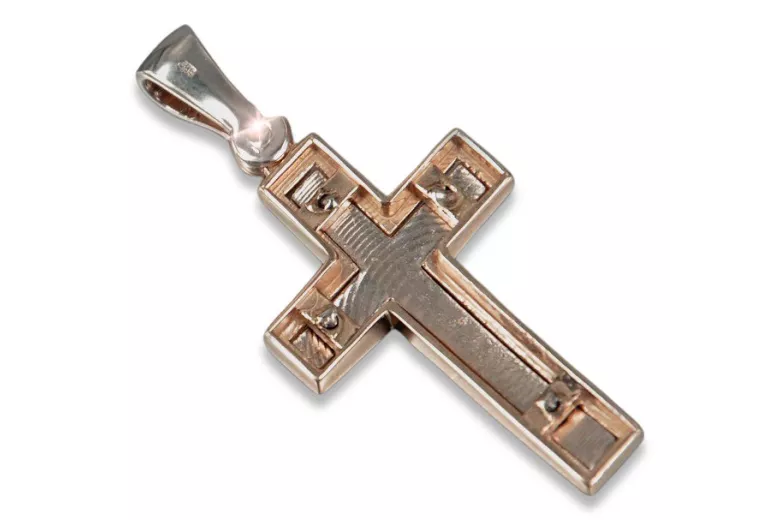 Cruz ★ Católica de Oro russiangold.com ★ Oro 585 333 Precio bajo