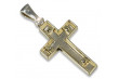 14k żółte złoto katolicki krzyż pendant ctc026y