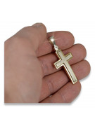 Cruz ★ Católica de Oro russiangold.com ★ Oro 585 333 Precio bajo