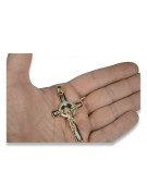 Golden Catholic Cross ★ russiangold.com ★ Gold 585 333 Low price