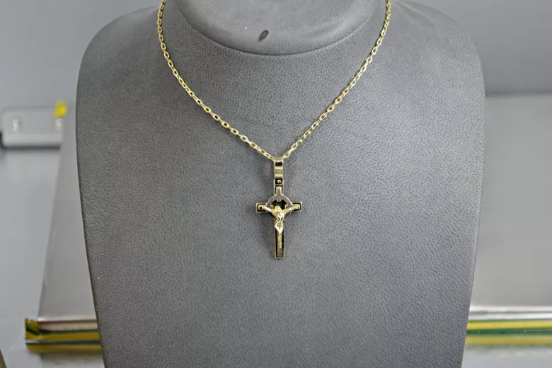 Croix ★ catholique d’or russiangold.com ★ or 585 333 Prix bas