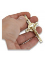 Golden Catholic Cross ★ russiangold.com ★ Gold 585 333 Low price