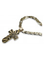 "Heavenly Italian 14k Gold Cross on Cartier Chain" ctc023y&cc031y