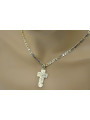 "Heavenly Italian 14k Gold Cross on Cartier Chain" ctc023y&cc031y