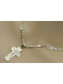 "Heavenly Italian 14k Gold Cross on Cartier Chain" ctc023y&cc031y