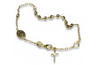 "14K Yellow Gold Gemstone Rosary Bracelet" rbc001y